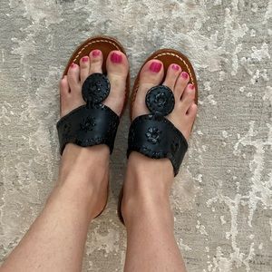 Jack Rodgers Black Sandals